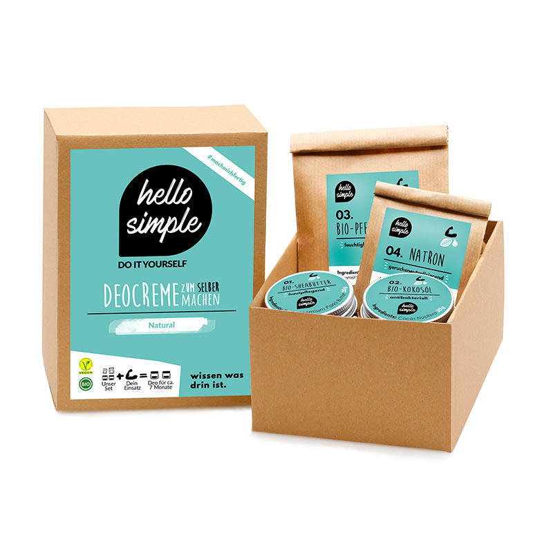Kit para desodorante DIY Hello Simple Zero Waste en el baño. Parte II